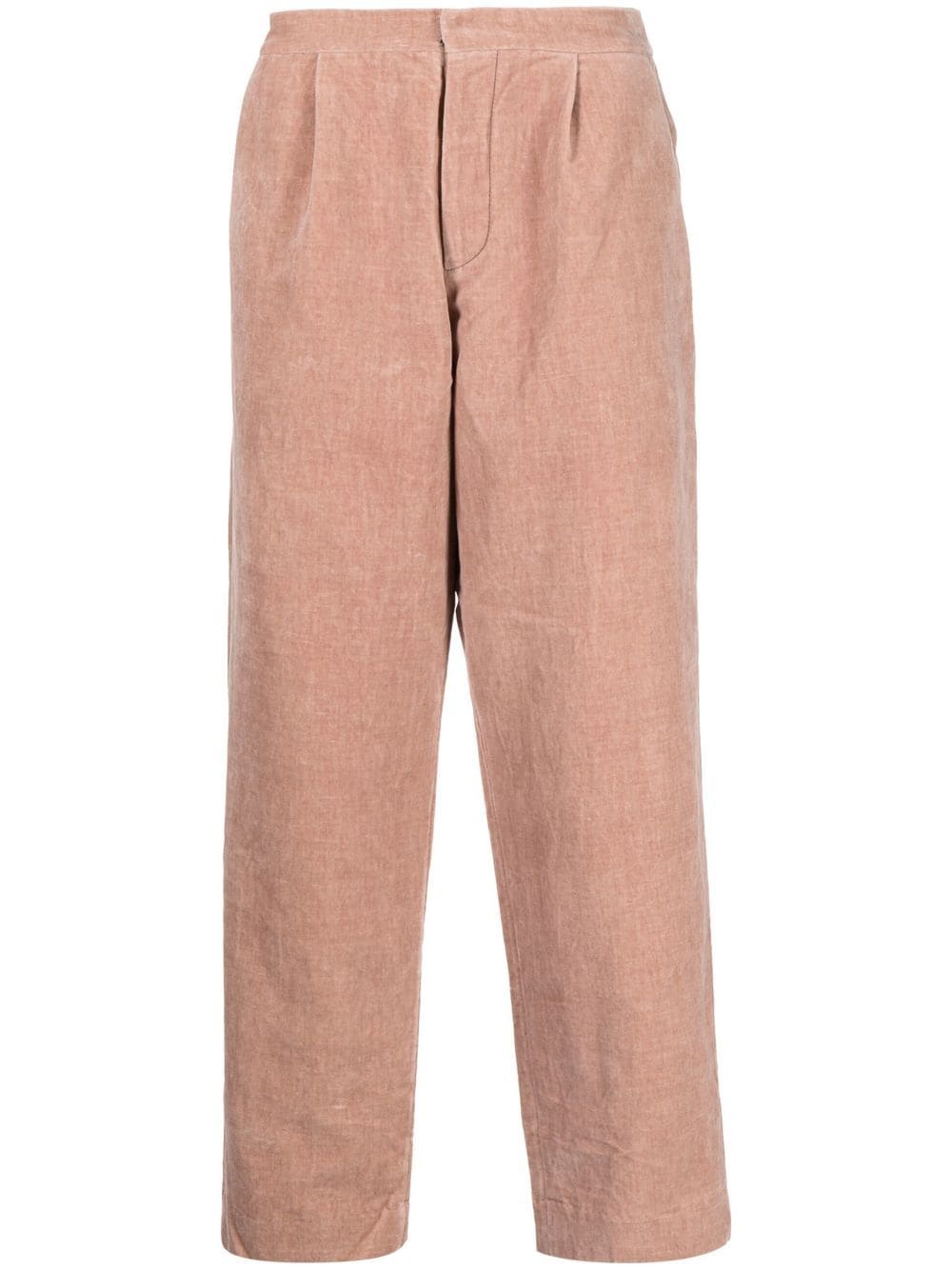 Uma Wang cropped melange wool trousers - Pink von Uma Wang