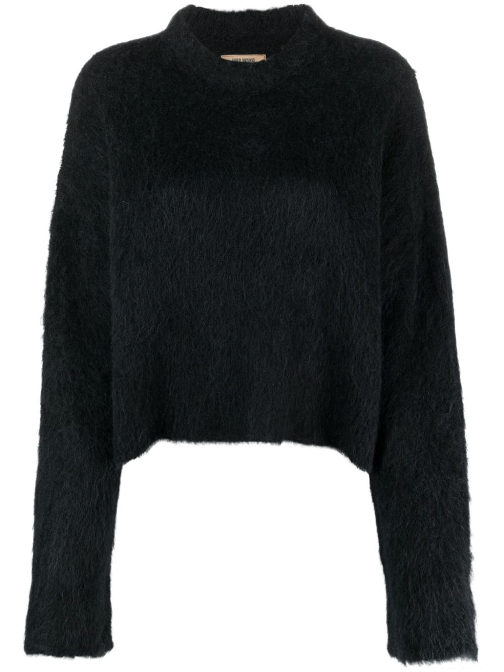 Uma Wang round-neck brushed-effect top - Black von Uma Wang