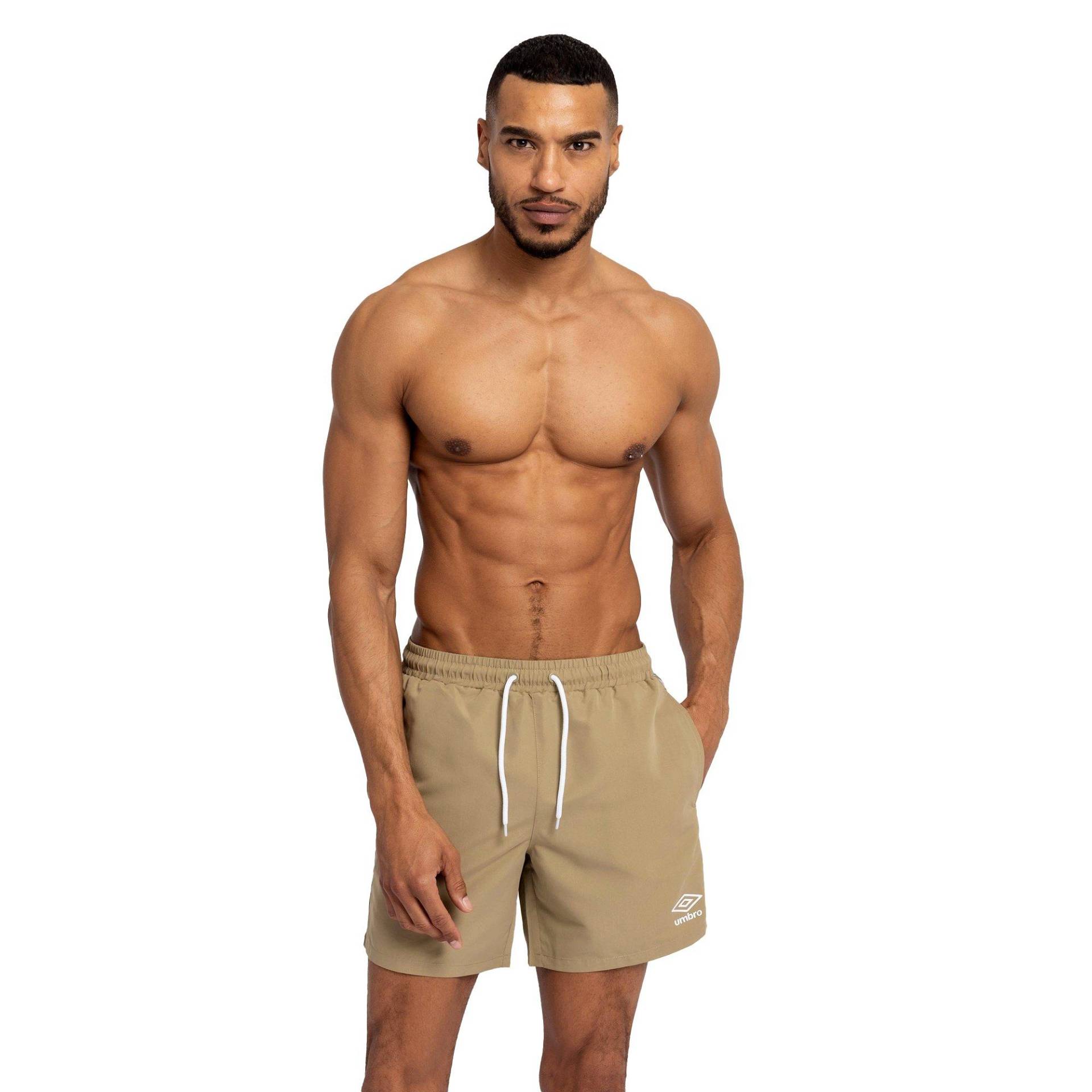 Badeshorts Verklebt Herren Khaki L von Umbro