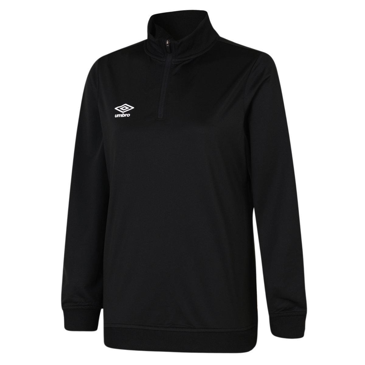 Club Essential Sweatshirt Mit Halbem Reißverschluss Damen Schwarz L von Umbro