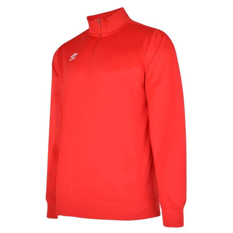 Club Essential Sweatshirt Mit Halbem Reißverschluss Herren Rot Bunt XXL von Umbro