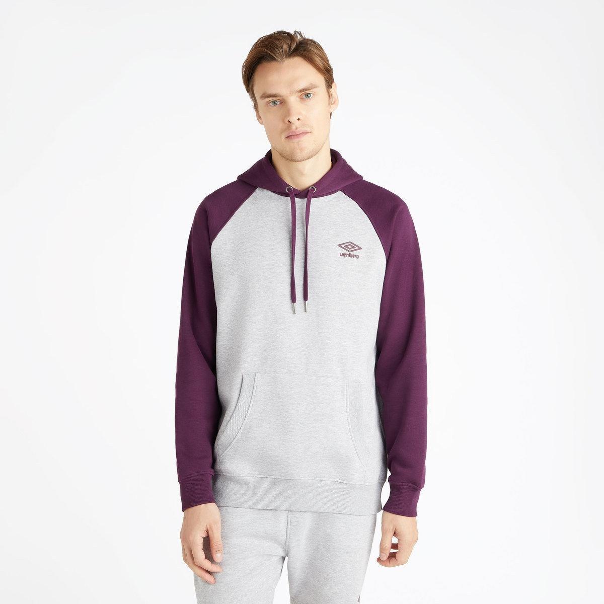 Core Kapuzenpullover Raglanärmel Herren Schiefergrau L von Umbro