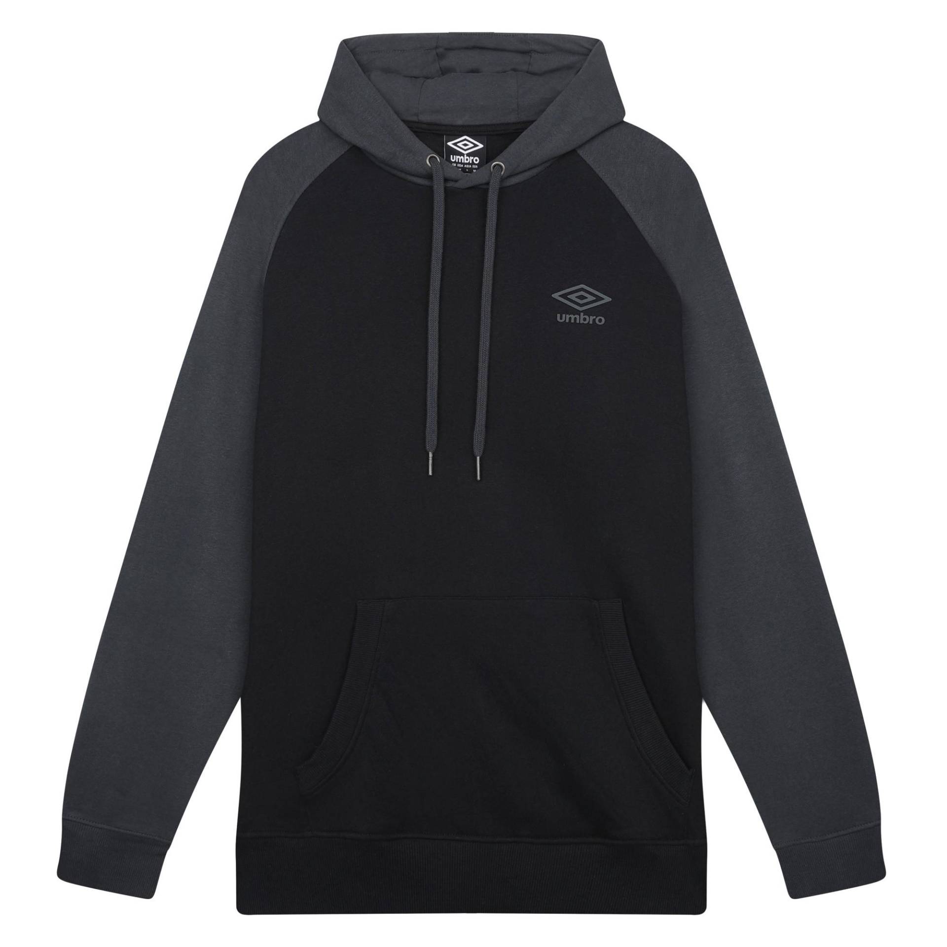 Core Kapuzenpullover Raglanärmel Herren Schwarz L von Umbro