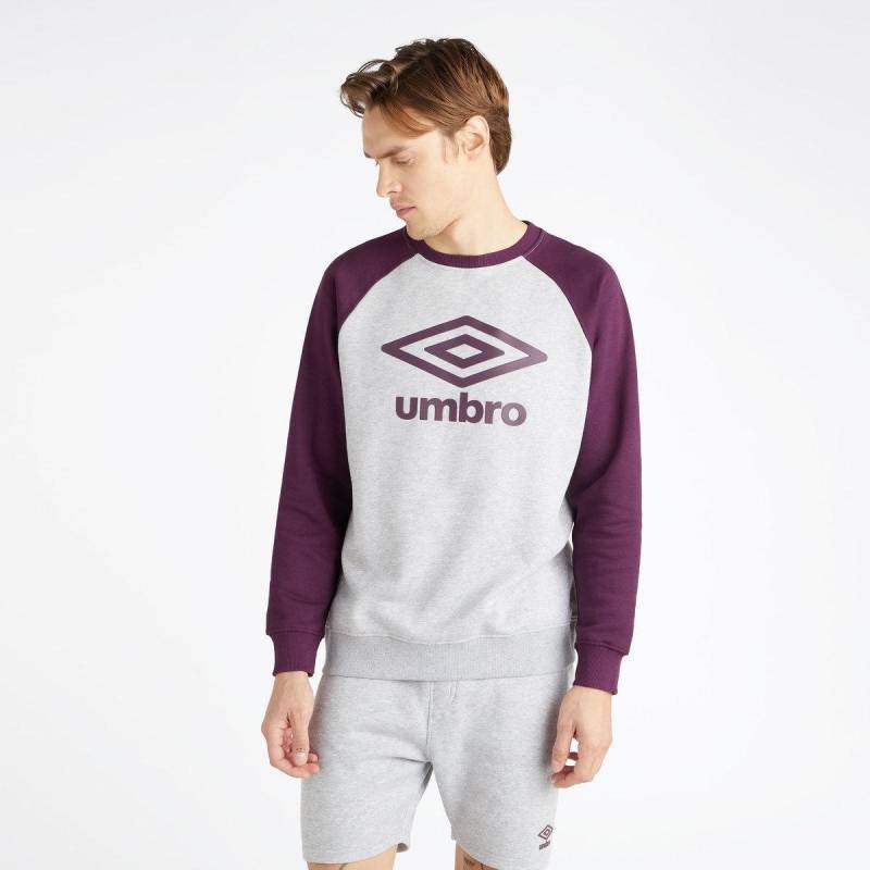 Core Sweatshirt Raglanärmel Herren Schiefergrau L von Umbro