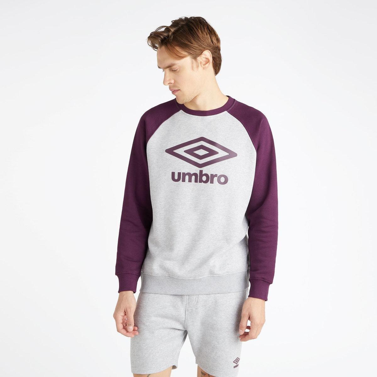 Core Sweatshirt Raglanärmel Herren Schiefergrau M von Umbro