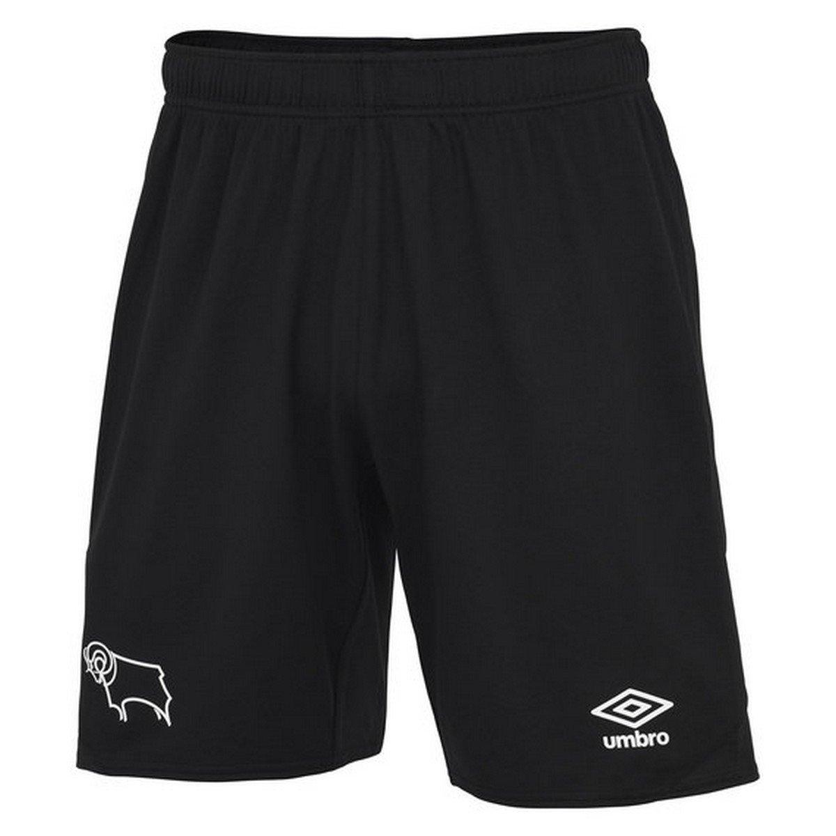 Derby County Fc 2223 Shorts Zu Hause Jungen Schwarz 128 von Umbro