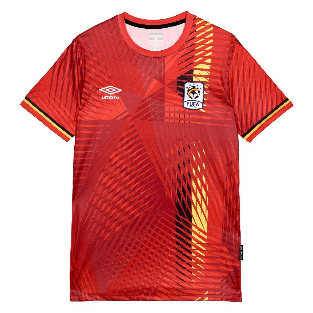 Heimtrikot 2122, Ugandas Fußballnationalmannschaft Herren Rot L von Umbro