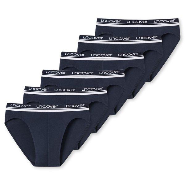 6er Pack Basic - Rio Slip Unterhose Herren Marine 3XL von Uncover by Schiesser
