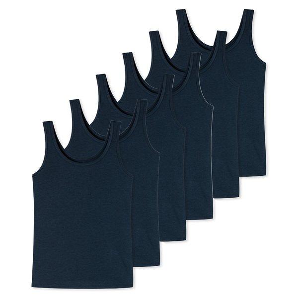 6er Pack Basic - Trägertop Damen Marine XXL von Uncover by Schiesser