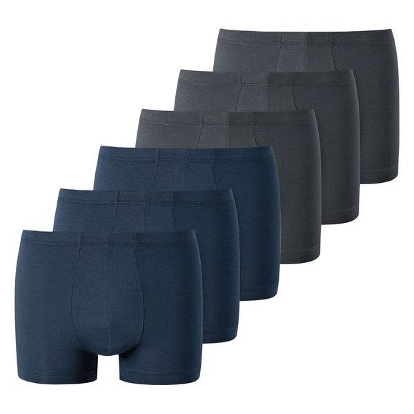 6er Pack Basic - Retro Shorts Pant Herren Blau Denim S von Uncover by Schiesser