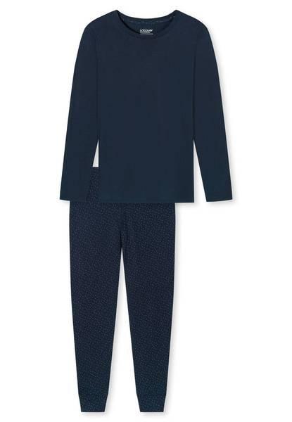 Pyjama Bequem Sitzend Damen Blau 5XL von Uncover by Schiesser