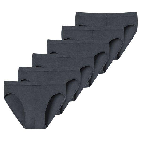 6er Pack Basic - Mini Slip Unterhose Herren Grau S von Uncover by Schiesser