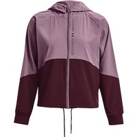 UNDER ARMOUR Damen Fitnessjacke UA Jacke aus Webstoff mit durchgehendem Zip lila | L von Under Armour