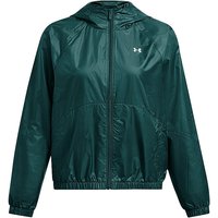 UNDER ARMOUR Damen Fitnessjacke UA SportStyle Windbreaker petrol | L von Under Armour