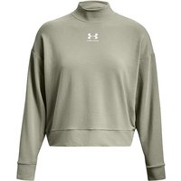 UNDER ARMOUR Damen Sweater UA Rival Terry Mock Crew olive | XS von Under Armour