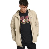 UNDER ARMOUR Herren Jacke UA Stretch Woven Windbreaker beige | M von Under Armour