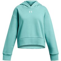 UNDER ARMOUR Mädchen Hoodie UA Rival Fleece Cropped türkis | 116-128 von Under Armour