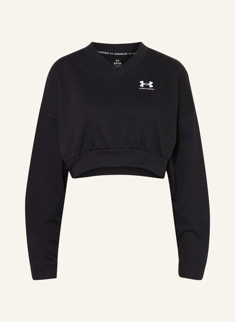 Under Armour Cropped Sweatshirt Ua Rival schwarz von Under Armour