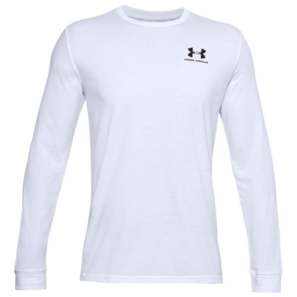 Under Armour - Sportstyle Left Chest L/S - Longsleeve Gr XS weiß von Under Armour