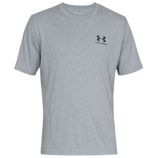Under Armour - Sportstyle Left Chest S/S - Funktionsshirt Gr XL - Regular grau von Under Armour