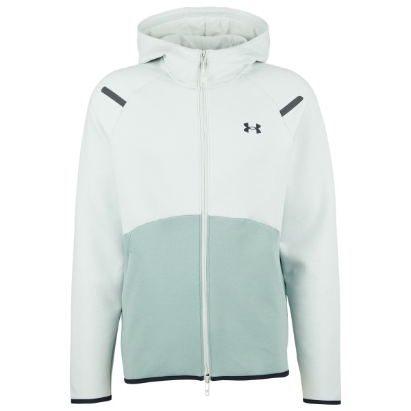Under Armour - Unstoppable Fleece FZ Hoodie EU - Fleecejacke Gr M weiß/grau von Under Armour