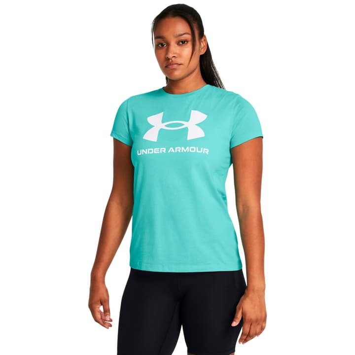 Under Armour W UA Sportstyle Logo SS T-Shirt türkis von Under Armour