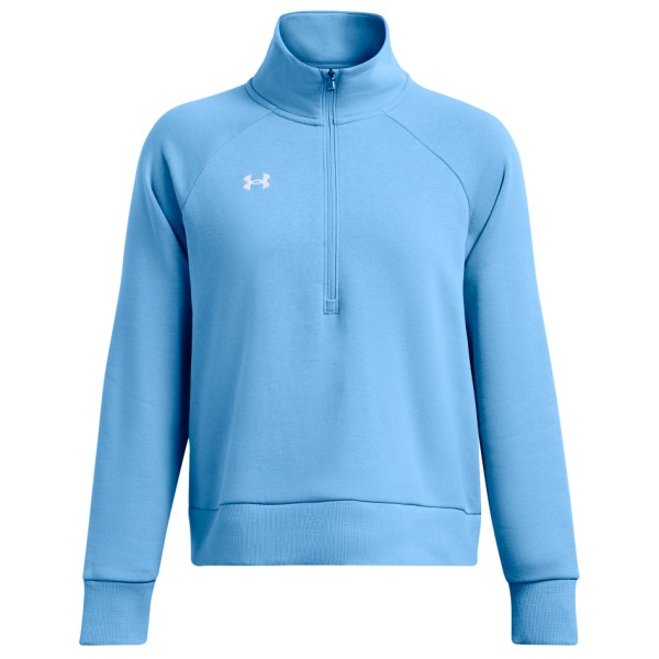 Under Armour - Women's Rival Fleece HZ - Pullover Gr 3XL - Regular;4XL - Regular;L - Regular;S - Regular;XL - Regular;XS - Regular;XXL - Regular schwarz;türkis von Under Armour