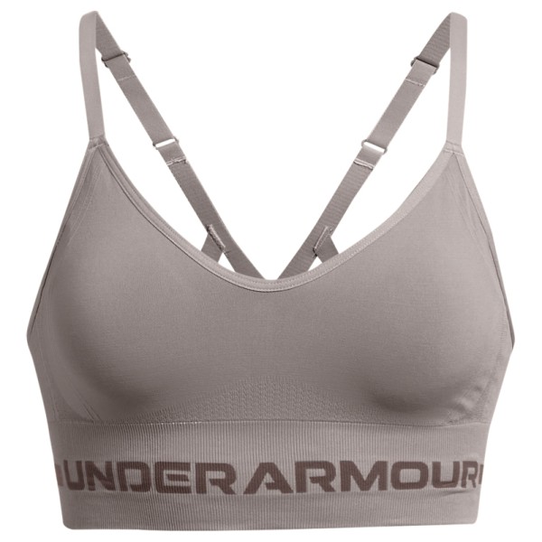 Under Armour - Women's Seamless Low Long Bra - Sport-BH Gr M grau von Under Armour