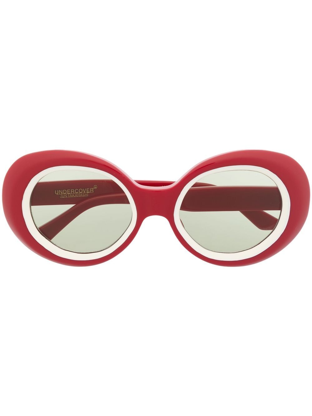 Undercover Effector oversized sunglasses - Red von Undercover