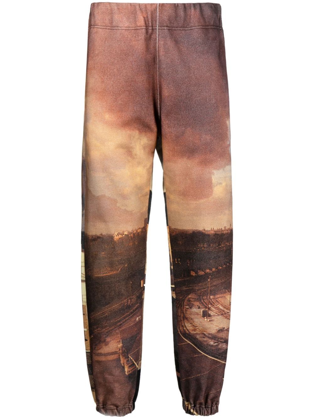 Undercover all-over city print track pants - Brown von Undercover