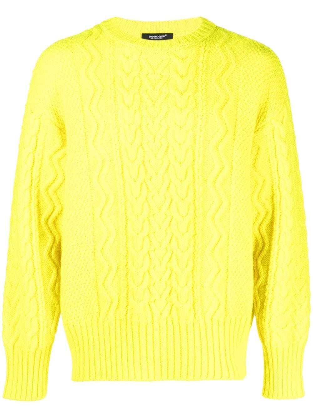 Undercover cable-knit jumper - Yellow von Undercover