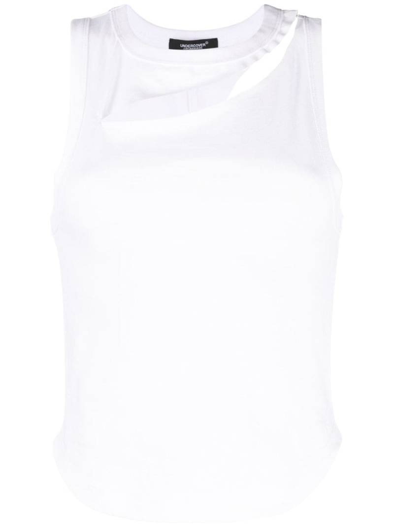 Undercover cut-out detail top - White von Undercover