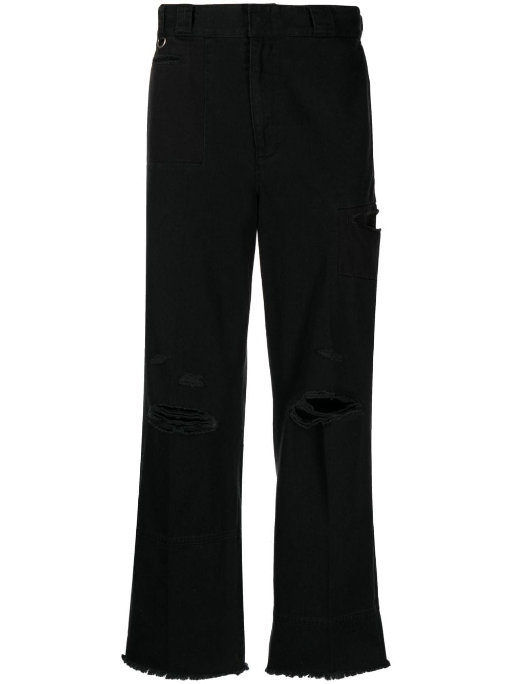 Undercover distressed straight-leg jeans - Black von Undercover