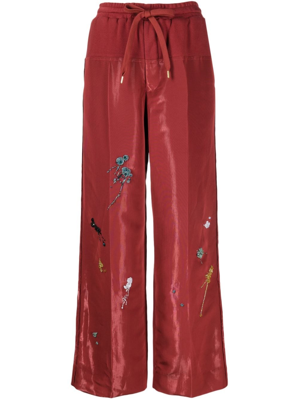 Undercover embroidered wide-leg trousers von Undercover