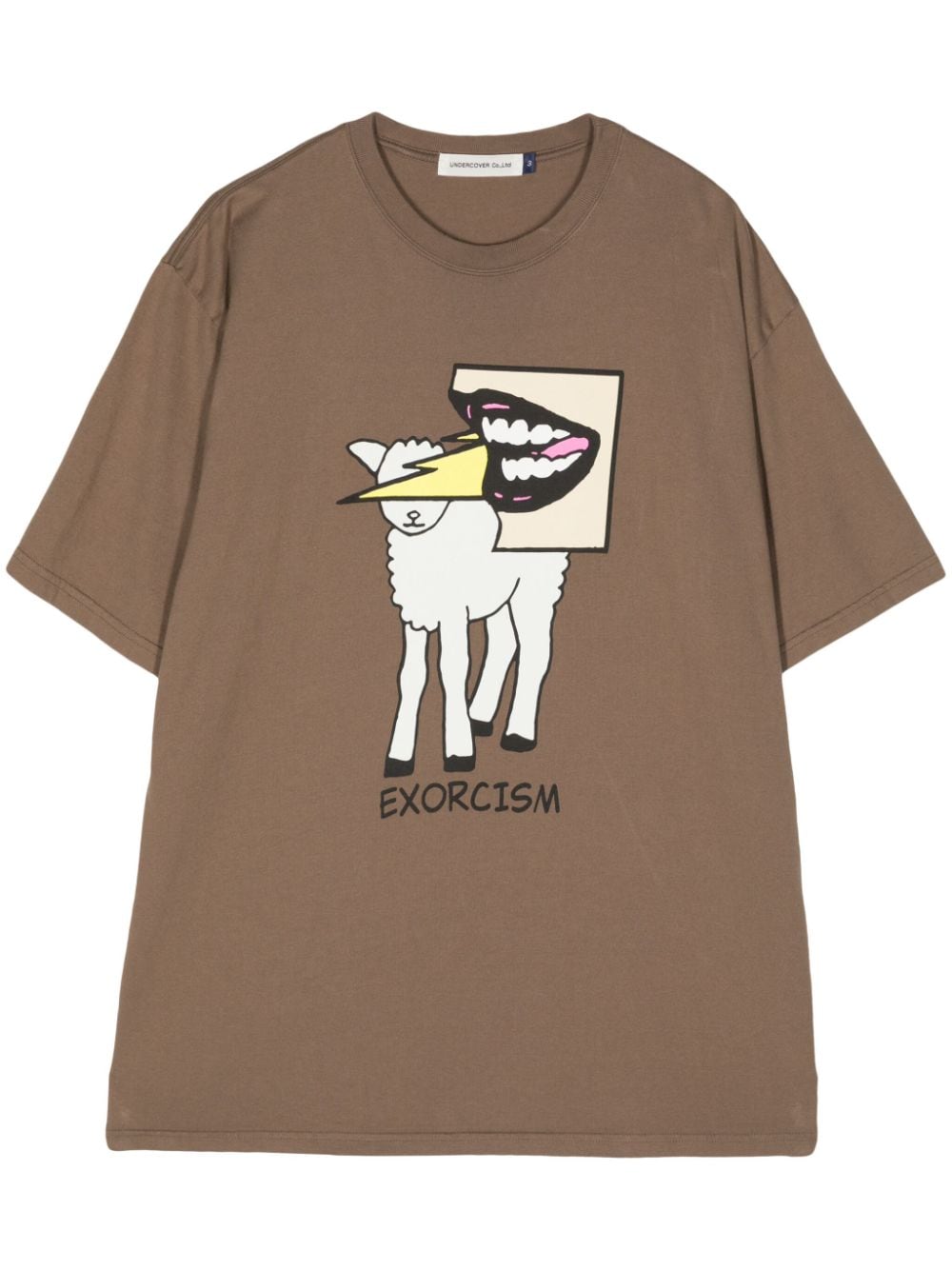 Undercover graphic-print cotton T-shirt - Brown von Undercover