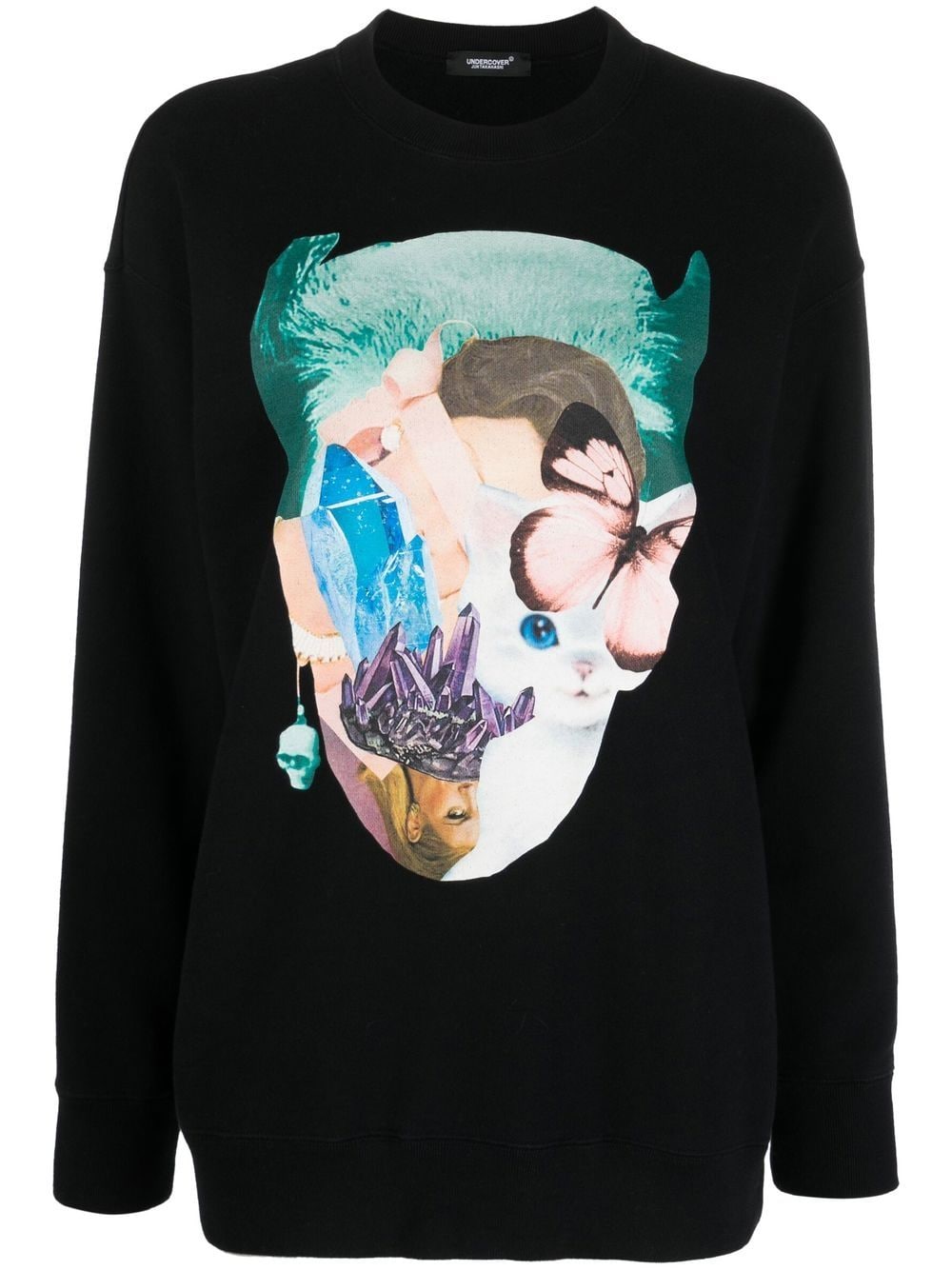 Undercover graphic print cotton sweatshirt - Black von Undercover