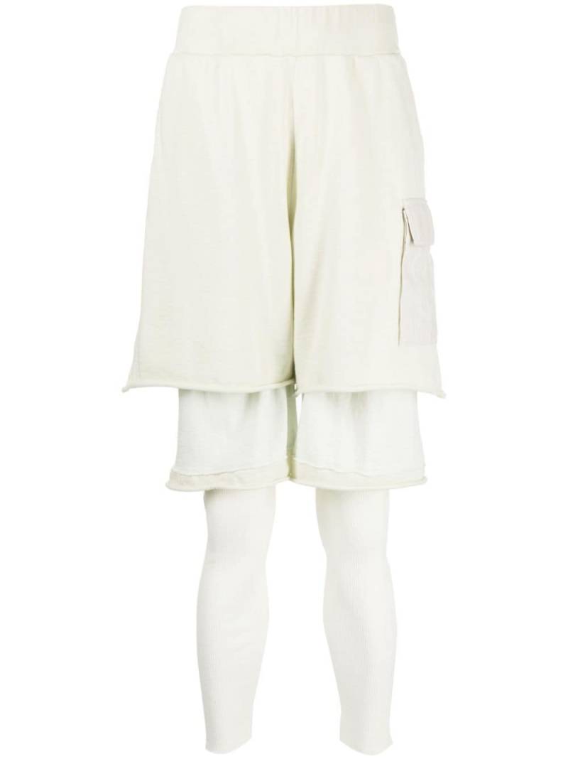 Undercover layered cotton trousers - White von Undercover