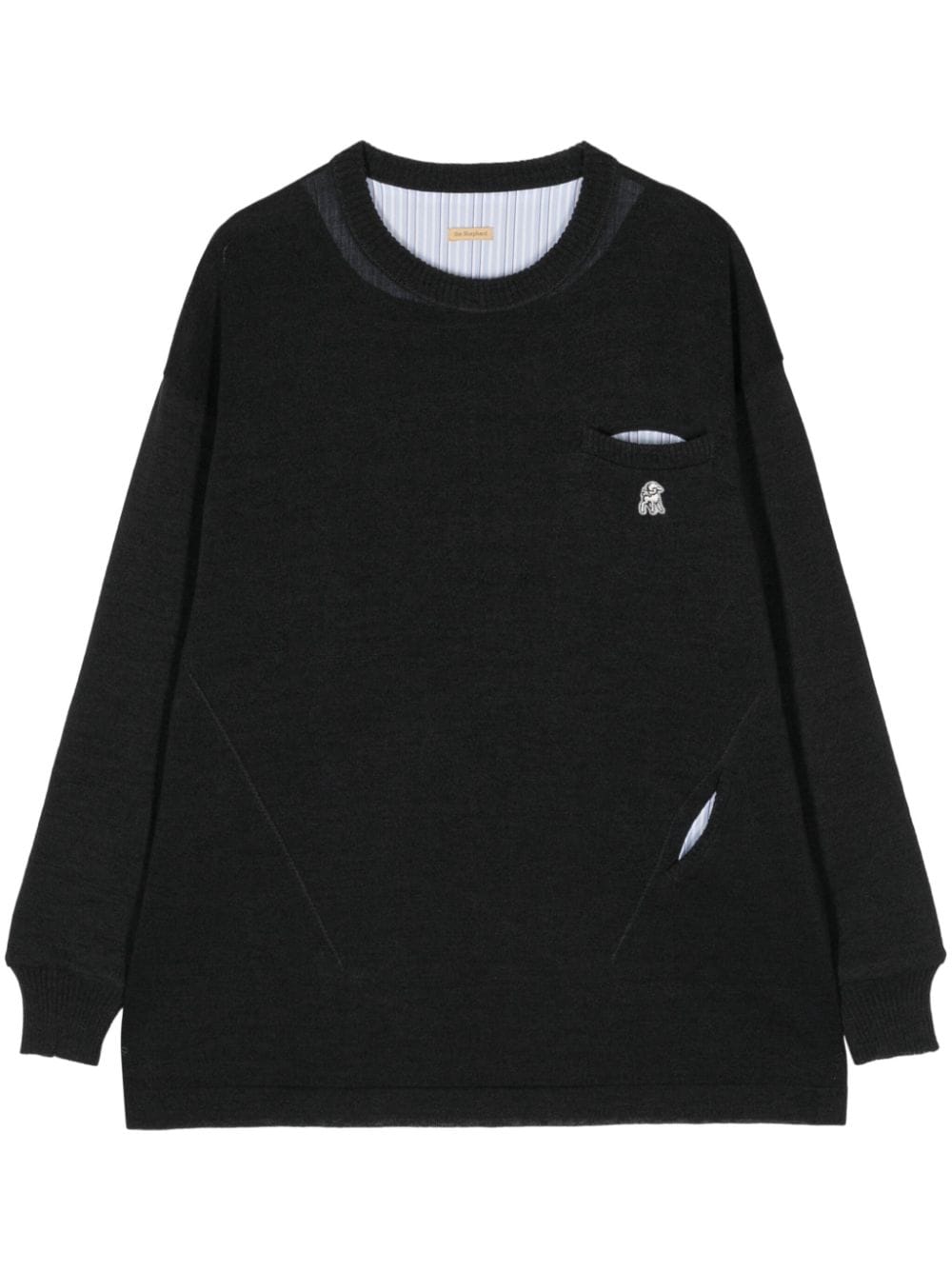 Undercover logo-appliqué jumper - Black von Undercover