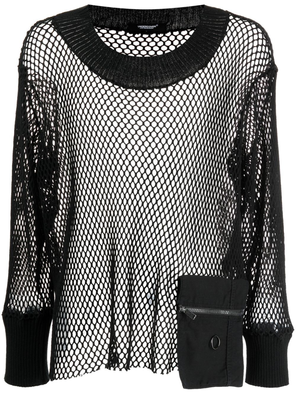 Undercover mesh cotton sweatshirt - Black von Undercover