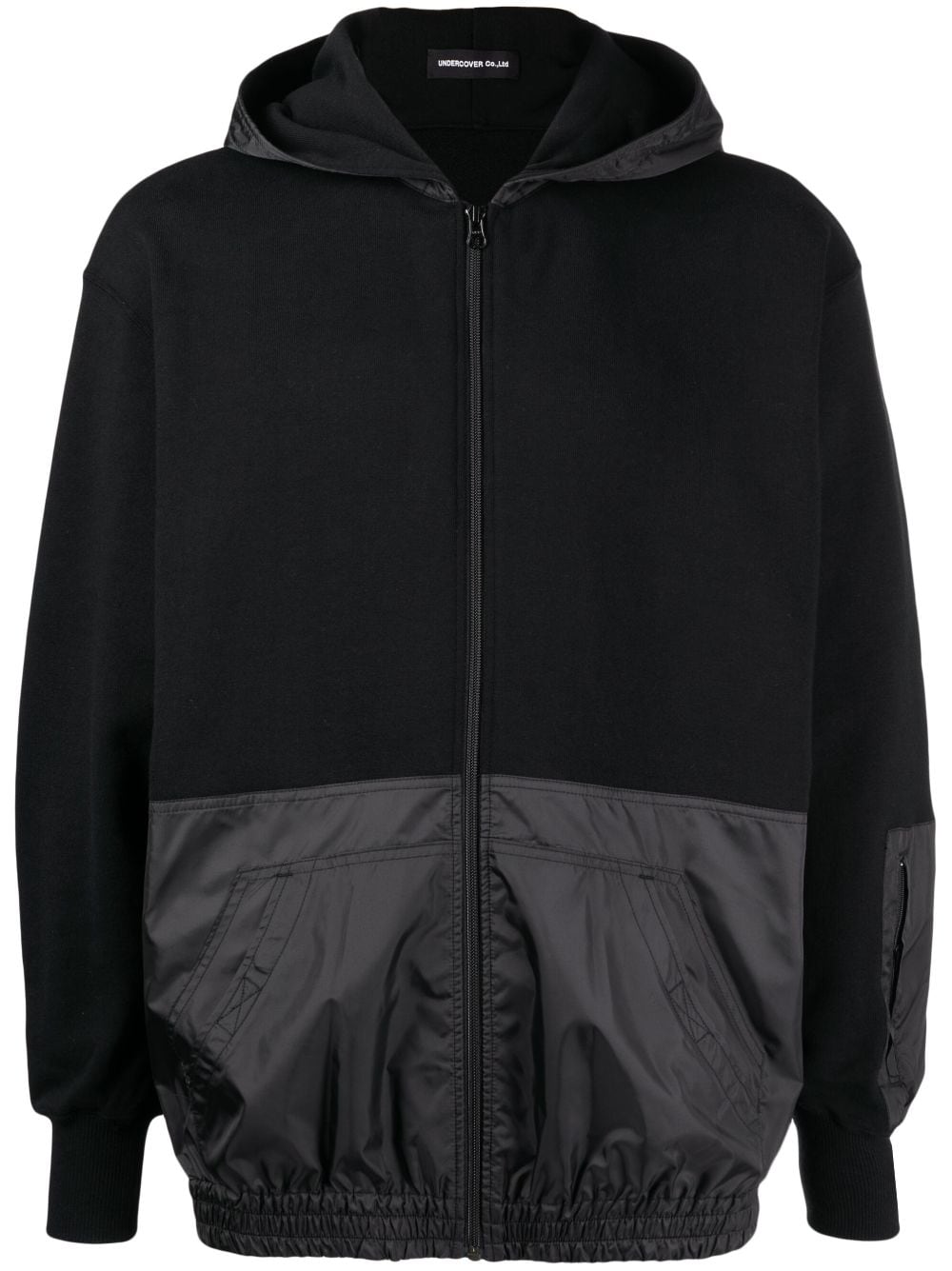 Undercover panelled zip-up hoodie - Black von Undercover
