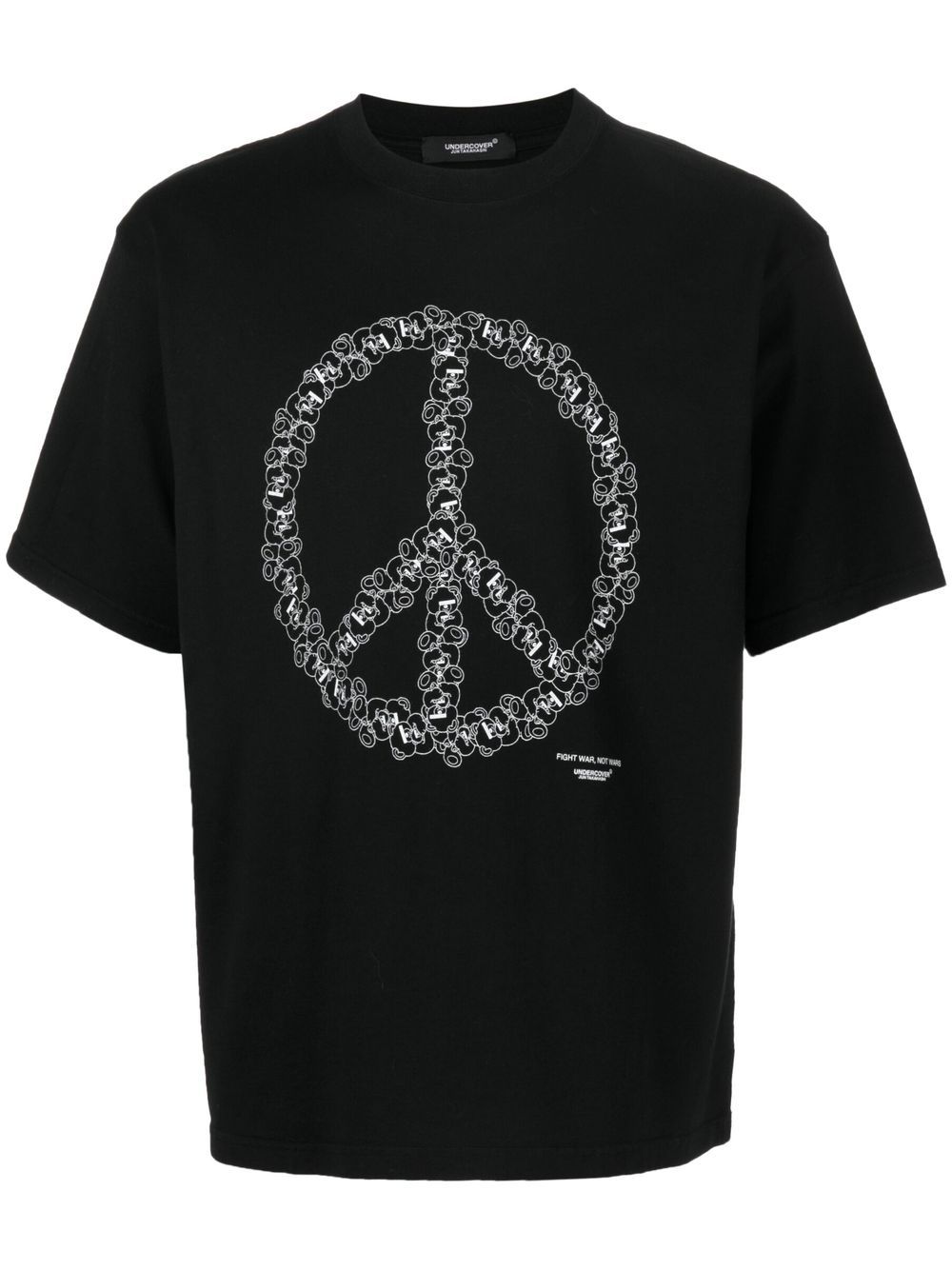 Undercover peace-sign cotton T-Shirt - Black von Undercover