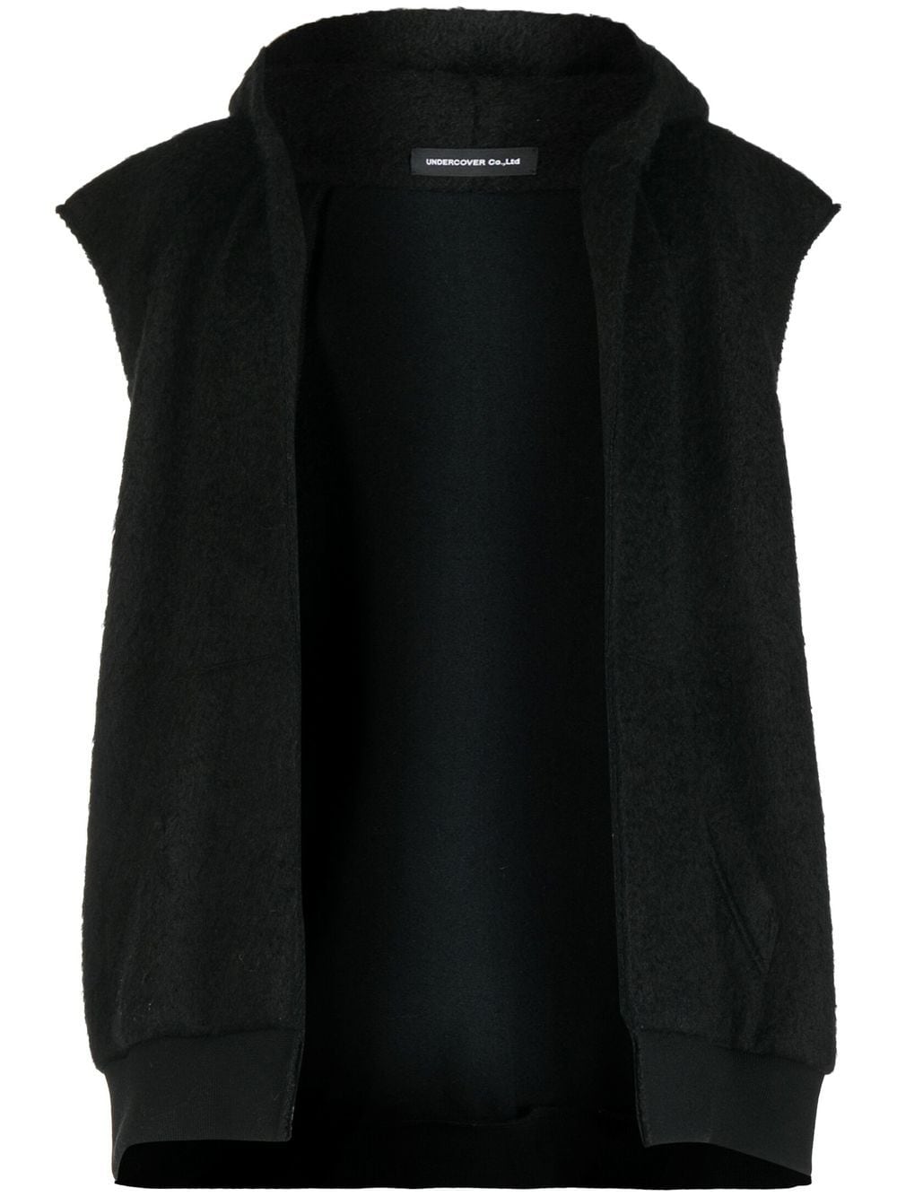 Undercover sleeveless hooded vest - Black von Undercover