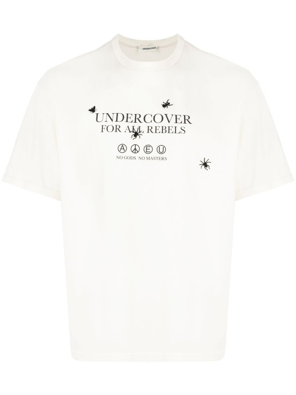 Undercover slogan-print cotton T-shirt - White von Undercover