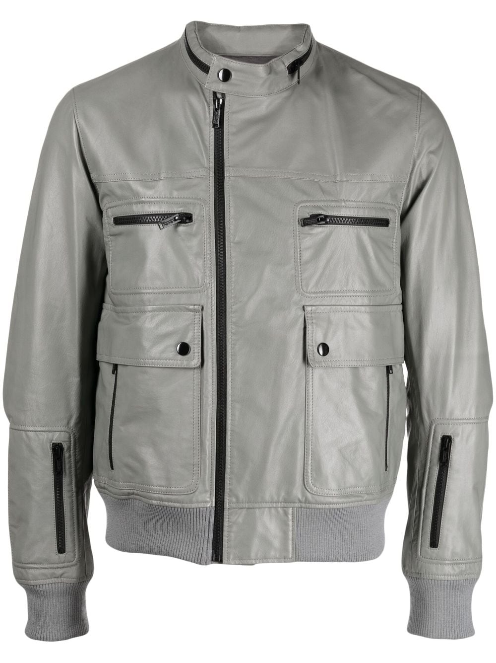 Undercover zip-up biker jacket - Grey von Undercover