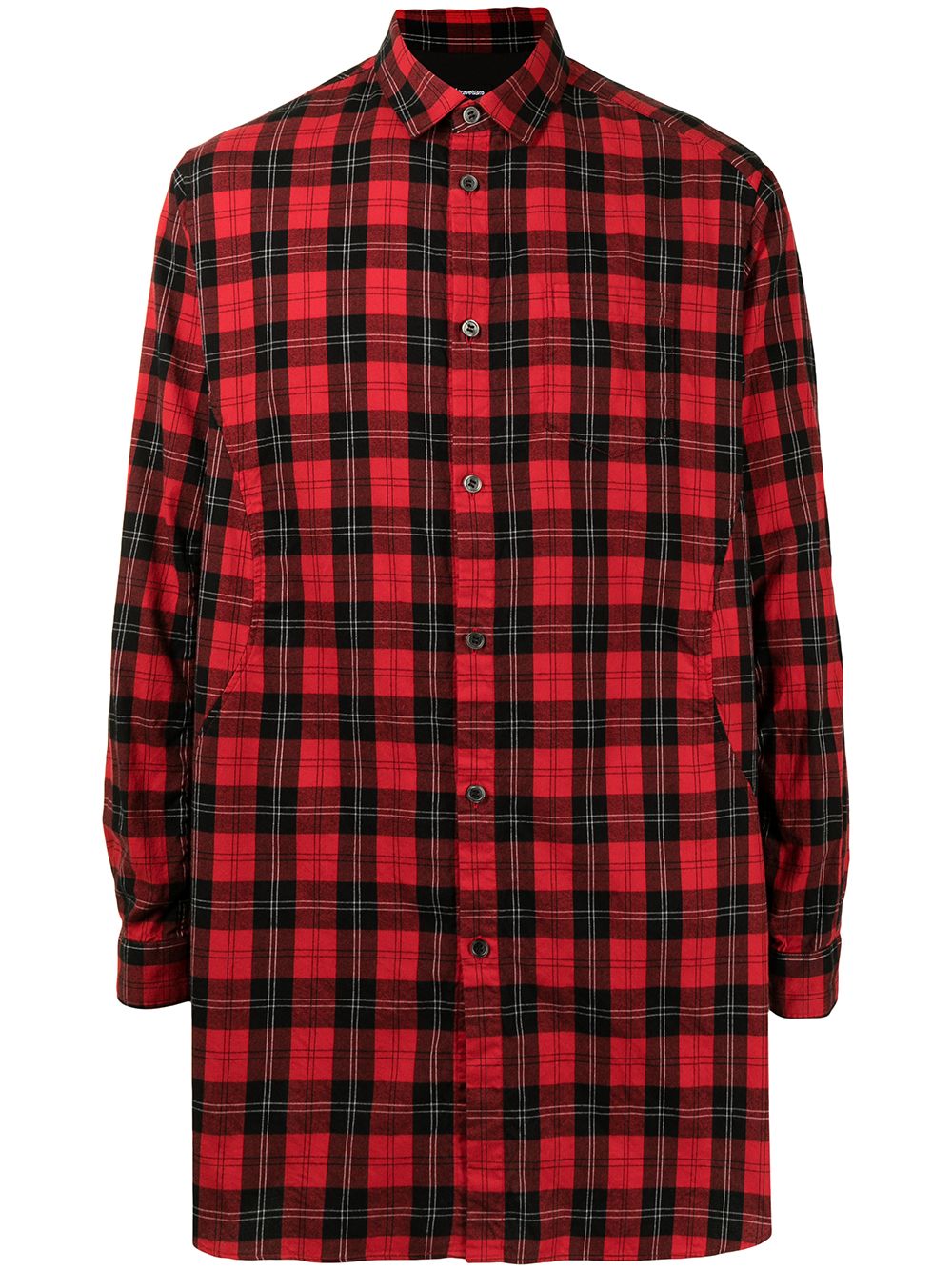 Undercoverism check-print cotton shirt - Red von Undercoverism