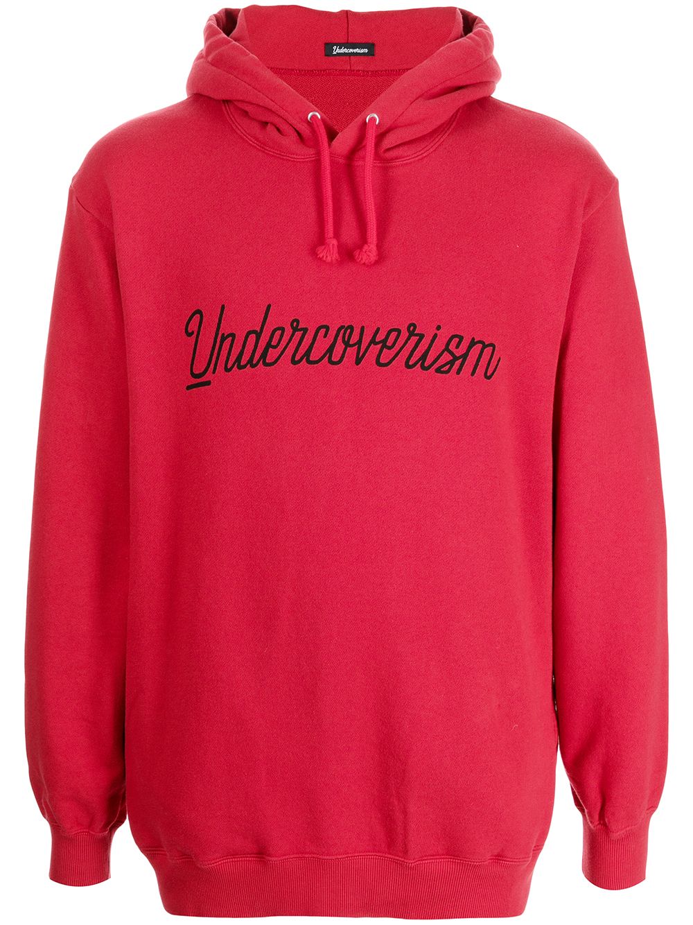 Undercoverism cursive logo-print hoodie - Red von Undercoverism