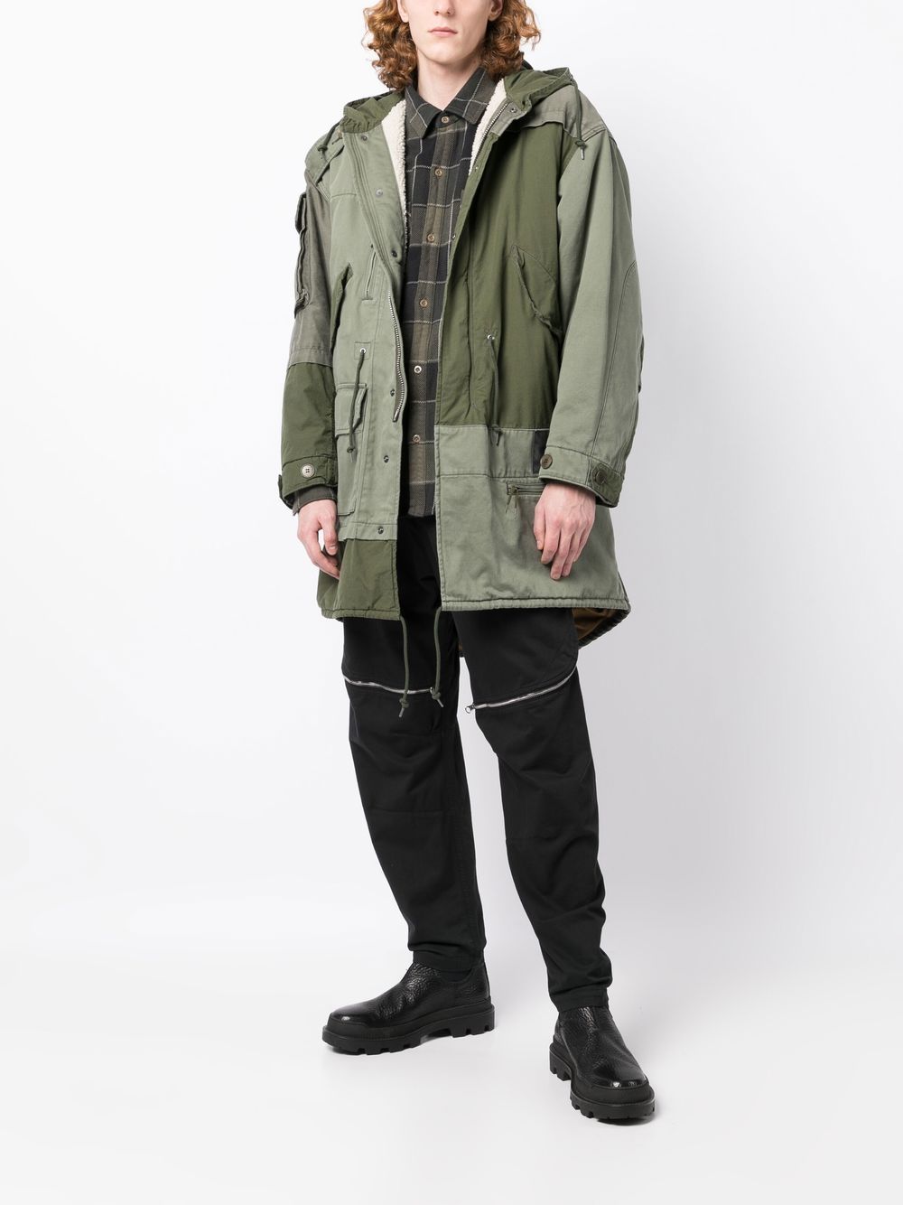 Undercoverism deconstructed hooded parka - Green von Undercoverism