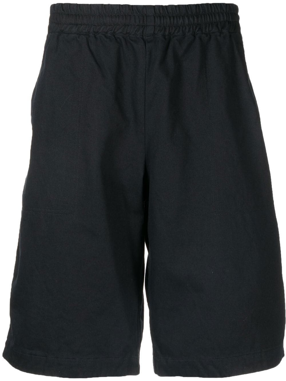 Undercoverism knee-length cotton Bermuda shorts - Black von Undercoverism