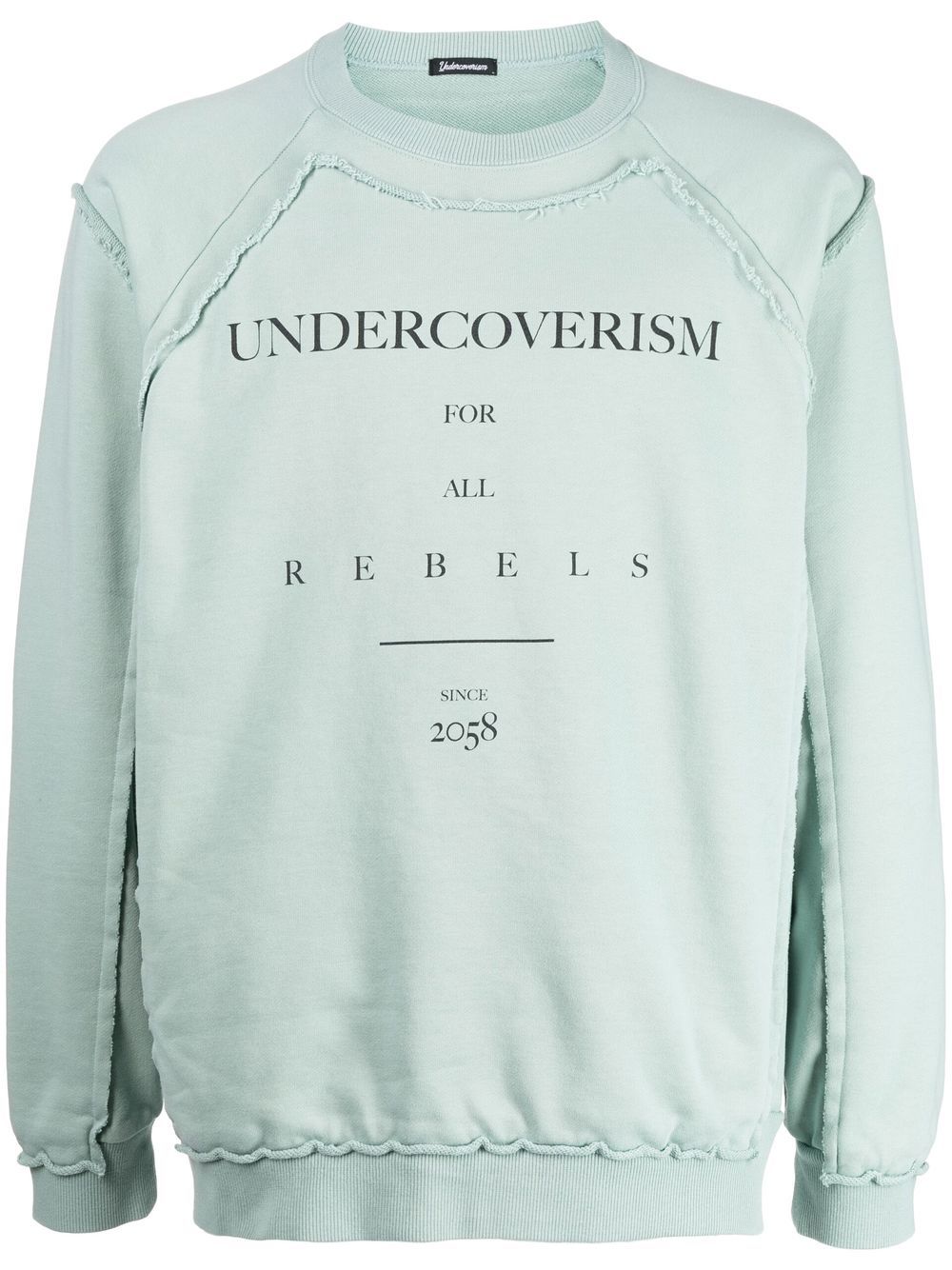 Undercoverism logo-print crew neck jumper - Blue von Undercoverism