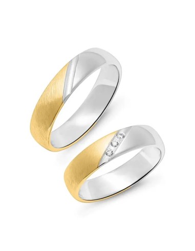 Eheringe Aurelian aus teilvergoldetem Sterlingsilber mit Gravur - Eheringe Eheringe Aurelian aus teilvergoldetem Sterlingsilber mit Gravur - Eheringe